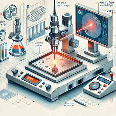 What does an atomic force microscope look like